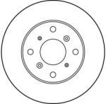 TRW Disc Frana Df3109 Honda Accord Vi/Accord Vi Aerodeck/Prelude Iv/Prelude V