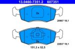 ATE Set Placute Frana, Frana Disc 13.0460-7351.2 Fiat Strada Pick-Up