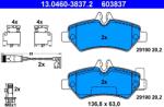 ATE Set Placute Frana, Frana Disc 13.0460-3837.2 Mercedes-Benz Sprinter 3, 5-T (13.0460-3837.2)