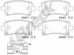 BRECK Set Placute Frana, Frana Disc 244210070420 Chevrolet Malibu Opel Insignia A