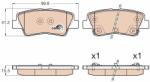 TRW Set Placute Frana, Frana Disc Gdb3537 Hyundai Veloster/I30/I30 Kombi Kia Cee'D (GDB3537)