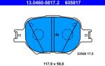 ATE Set Placute Frana, Frana Disc 13.0460-5817.2 Toyota Altezza/Altezza Gita/Brevis (13.0460-5817.2)