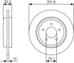 Bosch Disc Frana 0986479A53 Ford Maverick (0986479A53)