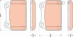 TRW Set Placute Frana, Frana Disc Gdb3488 Mitsubishi Lancer Viii (GDB3488)