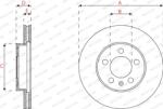FERODO Disc Frana Ddf2663C Audi A1/A1 Allstreet/A1 City Carver Seat Ibiza V Skoda Kamiq