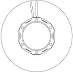TRW Disc Frana Df4144S Mercedes-Benz T2/Ln1/T2/Ln1 Cabina Cu Motor/Vario (DF4144S)