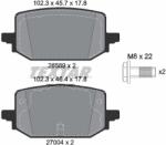 TEXTAR Set Placute Frana, Frana Disc 2658904 Renault Grand Kangoo Iii/Kangoo Iii (2658904)