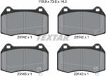 TEXTAR Set Placute Frana, Frana Disc 2314201 Honda Civic Viii/Integra Nissan 350Z