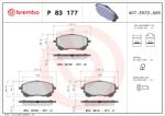 BREMBO Set Placute Frana, Frana Disc P83177 Suzuki Swace Toyota Corolla/Yaris (P83177)