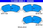 ATE Set Placute Frana, Frana Disc 13.0460-5686.2 Infiniti Q50/Q60/Qx50 Ii (13.0460-5686.2)