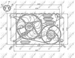 NRF Ventilator, Radiator 47754 Volvo S60 Ii/S60 Ii Cross Country/S80 Ii/V60 I/V60 Ii (47754)