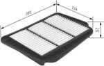 Bosch Filtru Aer F026400163 Chevrolet Lacetti/Nubira/Optra Daewoo Cielo/Gentra/Lacetti (F026400163)