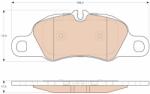 TRW Set Placute Frana, Frana Disc Gdb1990 Porsche 718 Boxster/718 Cayman/911/Boxster