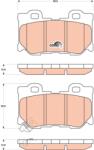 TRW Set Placute Frana, Frana Disc Gdb3515 Infiniti Fx/G/M/M37/Q50/Q60/Q70/Qx70