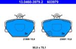 ATE Set Placute Frana, Frana Disc 13.0460-3979.2 Smart Cabrio/City-Coupe/Crossblade (13.0460-3979.2)