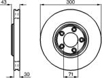 Bosch Disc Frana 0986478778 Jaguar S-Type Ii (0986478778)