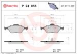 BREMBO Set Placute Frana, Frana Disc P24055 Ford Fiesta/Fiesta Iv/Fiesta V/Fusion/Ka