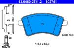 ATE Set Placute Frana, Frana Disc 13.0460-2741.2 Renault Kangoo