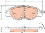 TRW Set Placute Frana, Frana Disc Gdb2163 Mazda Cx-5 (GDB2163)