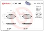 BREMBO Set Placute Frana, Frana Disc P06104 Mini Mini (P06104)