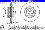 ATE Disc Frana 24.0125-0189.1 Honda Fr-V (24.0125-0189.1)