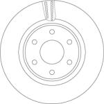 TRW Disc Frana Df7458S Nissan Navara Np300/Navara Np300 Pick-Up Renault Alaskan