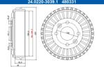 ATE Tambur Frana 24.0220-3039.1 Dacia Logan Iii/Sandero Iii Renault Clio V/Taliant (24.0220-3039.1)