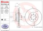 BREMBO Disc Frana 09. B749.40 Mercedes-Benz Sprinter 5-T/Vario (09.B749.40)