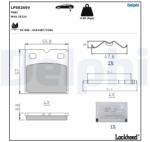 DELPHI Set Placute De Frana, Frana De Parcare Cu Disc Lp5026Ev Tesla Model S/Model X