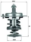 MAHLE Termostat, Lichid Racire Tx7182D Ford Ranger Ford Asia & Oceania Everest Mazda 2