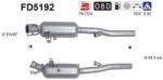 AS Filtru Funingine/Particule, Sist. De Esapament Fd5192 Mercedes-Benz A-Class/Cla (FD5192)