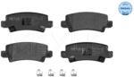 MEYLE Set Placute Frana, Frana Disc Puntea Spate 0252381616/W Toyota Corolla (0252381616/W)