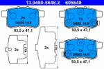 ATE Set Placute Frana, Frana Disc 13.0460-5648.2 Honda Accord Ix/Accord Viii