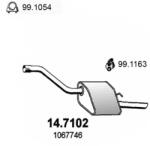 ASSO Toba Esapament Finala 14.7102 Ford Focus I (14.7102)