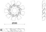 MAHLE Ventilator, Radiator Cff629000P Volvo Fh Ii/Fh Iii/Fh16 Ii/Fh16 Iii (CFF629000P)