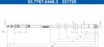 ATE Furtun Frana 83.7767-0446.3 Volvo Xc40 (83.7767-0446.3)
