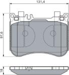 Bosch Set Placute Frana, Frana Disc 0986460124 Mercedes-Benz Cls/E-Class/S-Class/Sl (0986460124)