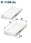 FILTRON Filtru, Aer Habitaclu K1198-2X Honda Civic Vii/Civic Viii/Cr-V Ii/Fr-V/Stream
