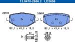 ATE Set Placute Frana, Frana Disc 13.0470-2656.2 Renault Captur Ii/Megane Iv (13.0470-2656.2)