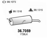ASSO Toba Esapament Finala 36.7059 Peugeot 307/308 Sw I (36.7059)