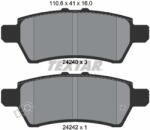 TEXTAR Set Placute Frana, Frana Disc 2424001 Nissan Navara Np300/Pathfinder Iii/Xterra (2424001)