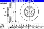 ATE Disc Frana 24.0125-0170.1 Mazda 3/5 (24.0125-0170.1)