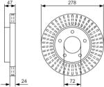 Bosch Disc Frana 0986479A52 Ford Maverick Ford Asia & Oceania Escape Ford Usa Escape (0986479A52)
