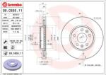 BREMBO Disc Frana 09. C655.11 Alpine A110 Ii Mercedes-Benz Citan/Eqt/T-Class