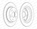 FERODO Disc Frana Ddf1776C Acura Tsx Honda Accord Ix/Accord Viii/Civic Viii/Hr-V/Vezel