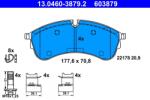 ATE Set Placute Frana, Frana Disc 13.0460-3879.2 Vw Crafter/Grand California