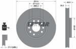 TEXTAR Disc Frana 92232405 Audi (Faw) Q3 Seat Alhambra/Tarraco Skoda Kodiaq I Vw Sharan (92232405)