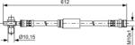 Bosch Furtun Frana 1987481631 Vw Beetle/Golf Van Vi/Golf Vi/Jetta Iv/Passat B7