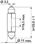 Philips Bec, Iluminare Numar Circulatie 13844Cp Daf 65/65 Cf/85/95/95 Xf/Xf 105/Xf 95