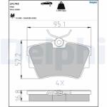 DELPHI Set Placute Frana, Frana Disc Lp1745 Fiat Talento Nissan Nv300/Primastar (LP1745)